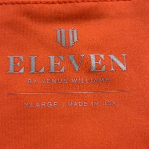 NWT bright coral Eleven Tennis Hummingbird Tank Top with Ruffle Sleeves XL - Picture 5 of 6